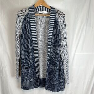 Athleta Derek Lam 10C Women's Size S Blue Crosswalk Cardesta Cardigan Sweater